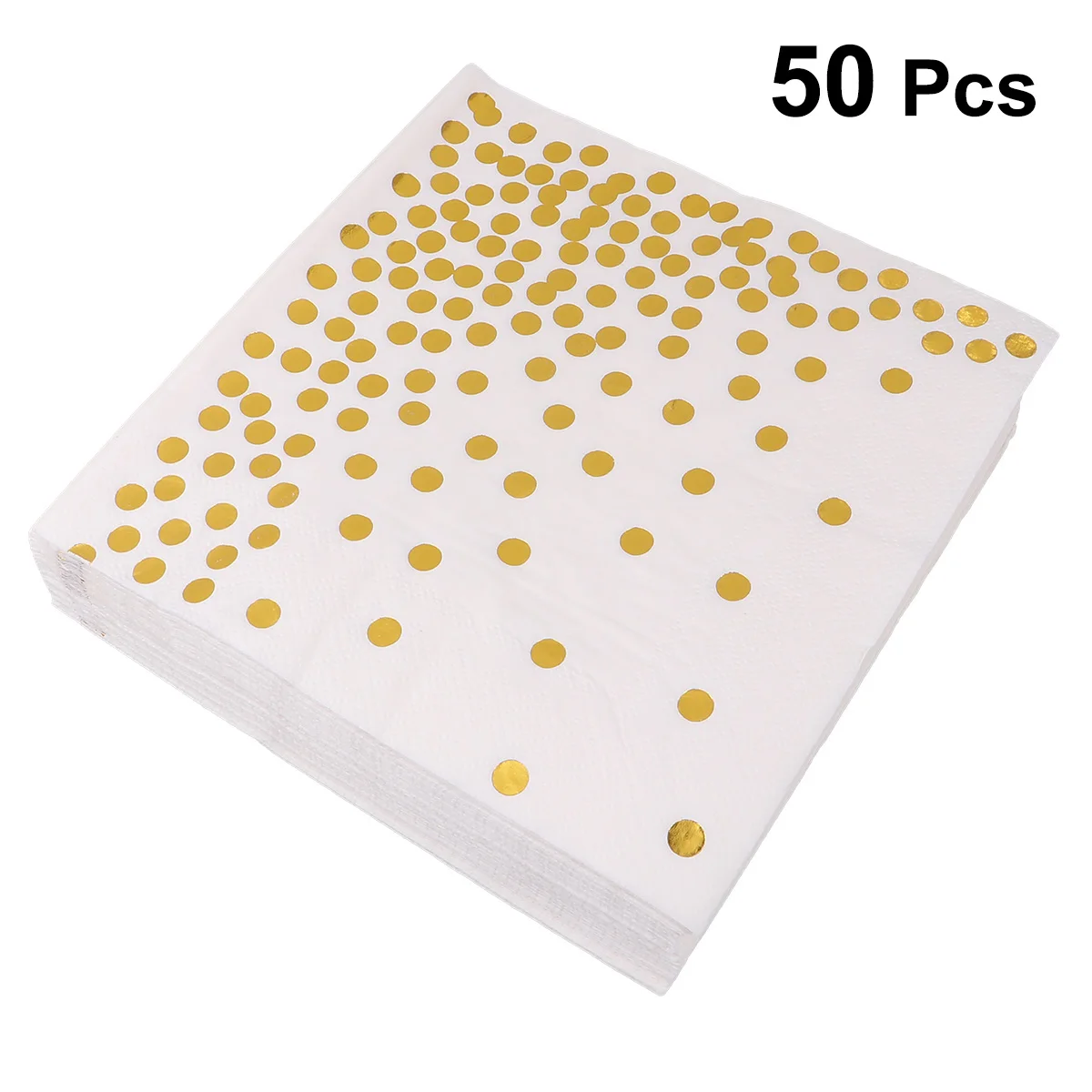 

50pcs Disposable Polka-dot Napkins Wedding Tissue Dinner Paper Towel Party Supplies for Hotel Restaurant