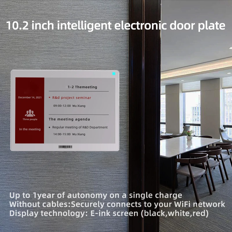 API Update 7.5/10.2/13.3'' Conference Room Digital Signage Ultra-thin Chargeable Environmental WIRELESS Electronic Shelf Label