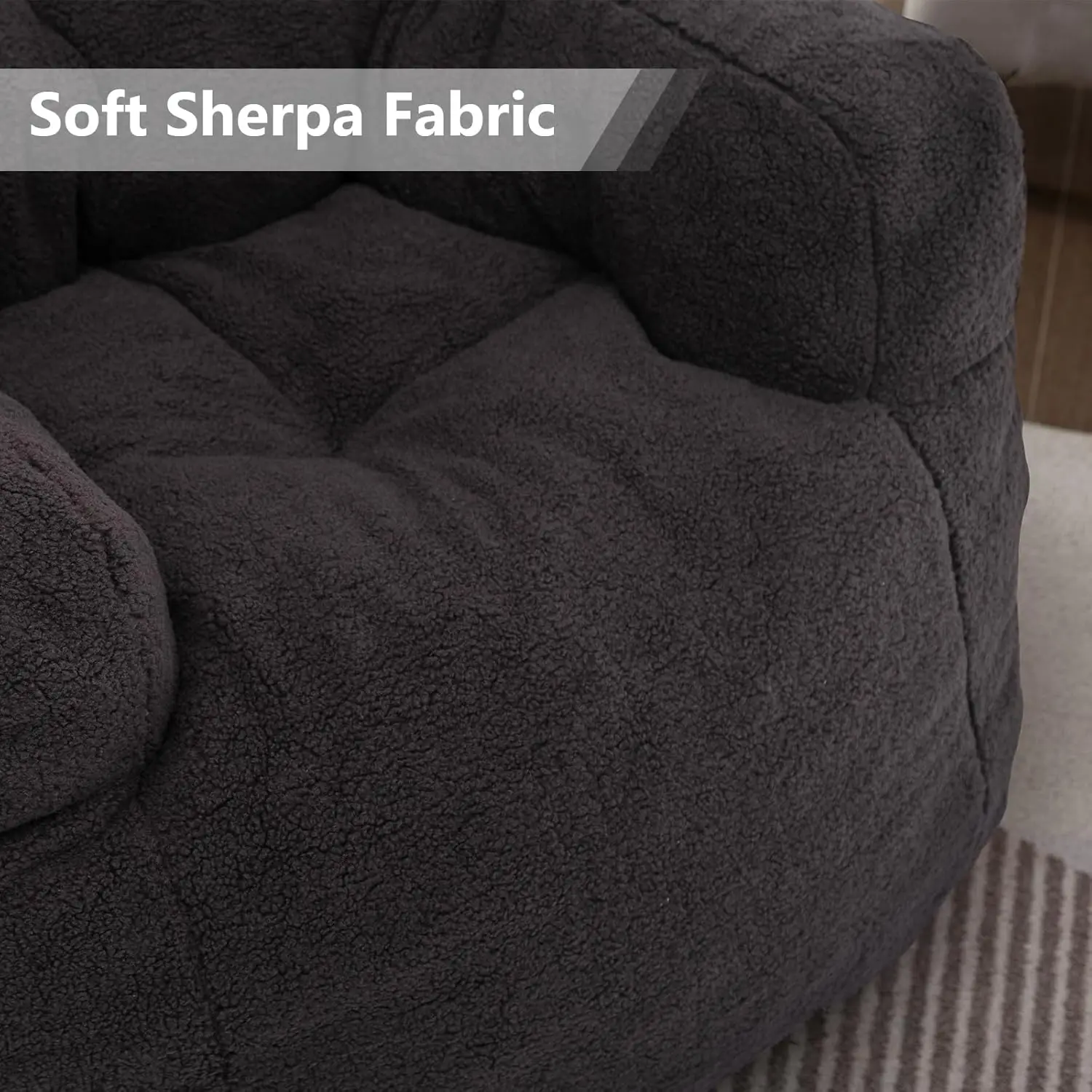 Кресло-мешок Большое кресло-мешок для взрослых с подлокотником Удобный