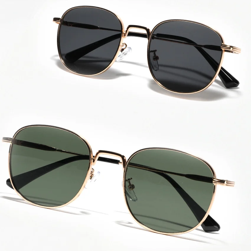 Круглые Солнцезащитные очки в стиле ретро для мужчин и женщин круглые