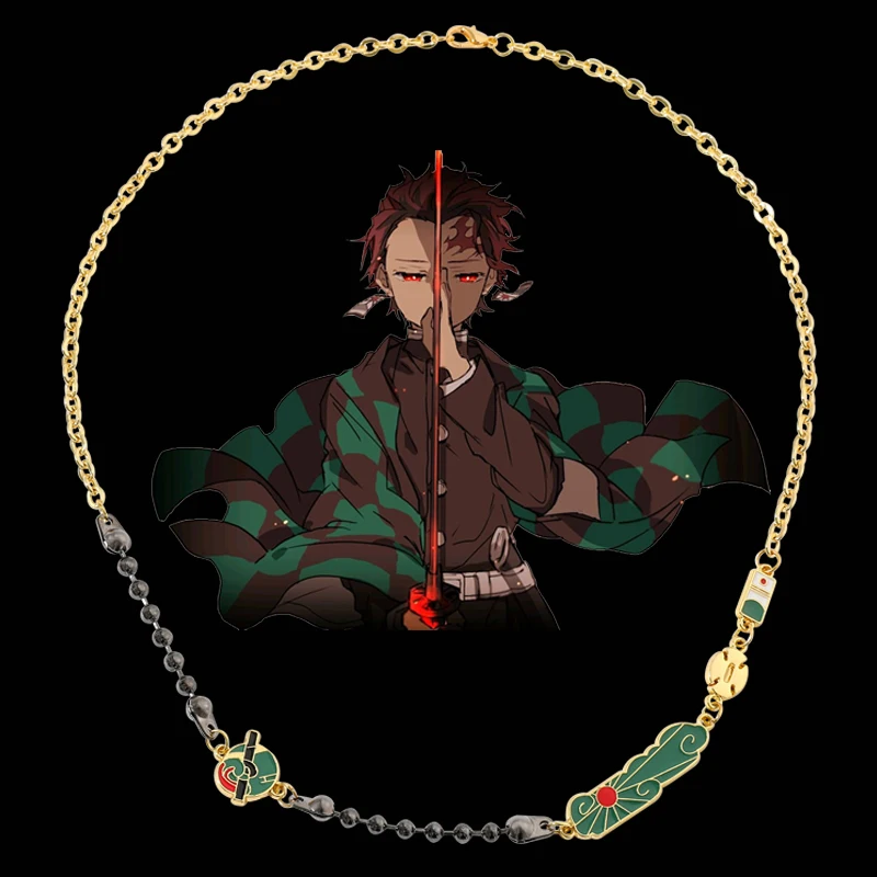 Аниме ювелирные изделия металлическое ожерелье для женщин и мужчин рассекающее