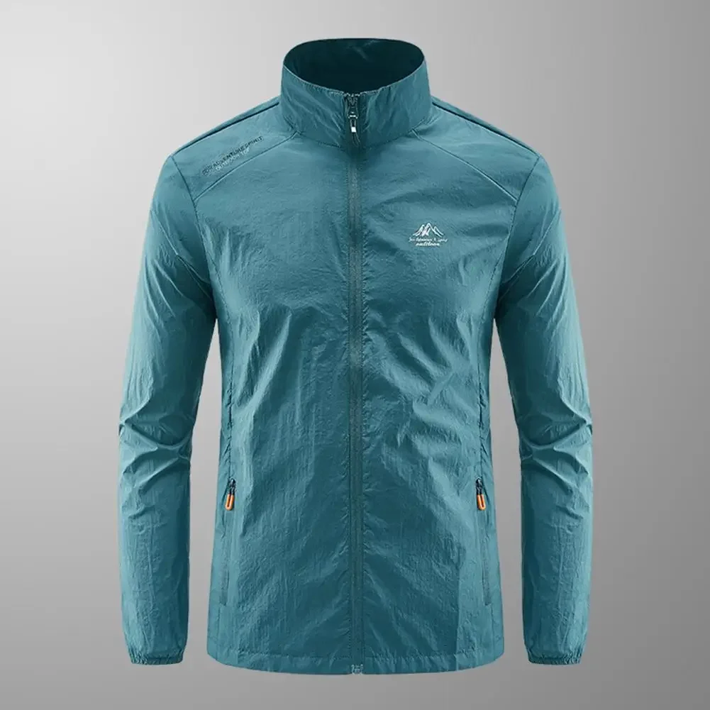 Ветровка мужская быстросохнущая УФ-защита водонепроницаемая легкая для
