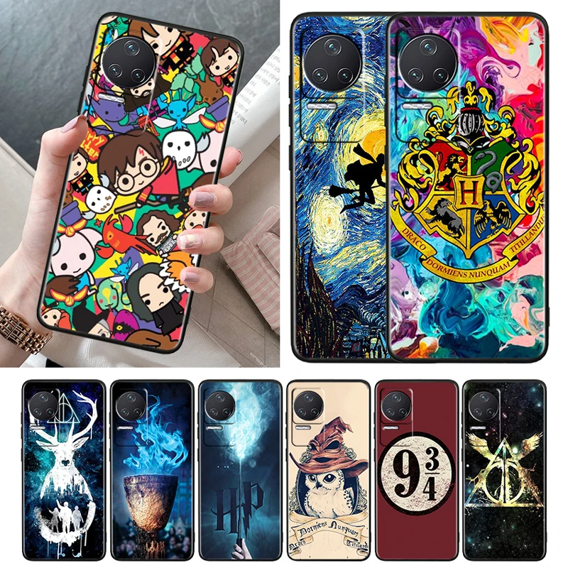 

Dark Potters Wand Harries Case For Xiaomi Redmi K50 K40 Gaming 11 Prime 10 10C 9AT 9A 9C 9T 8 7A 4X 5G Soft Black Phone Cover