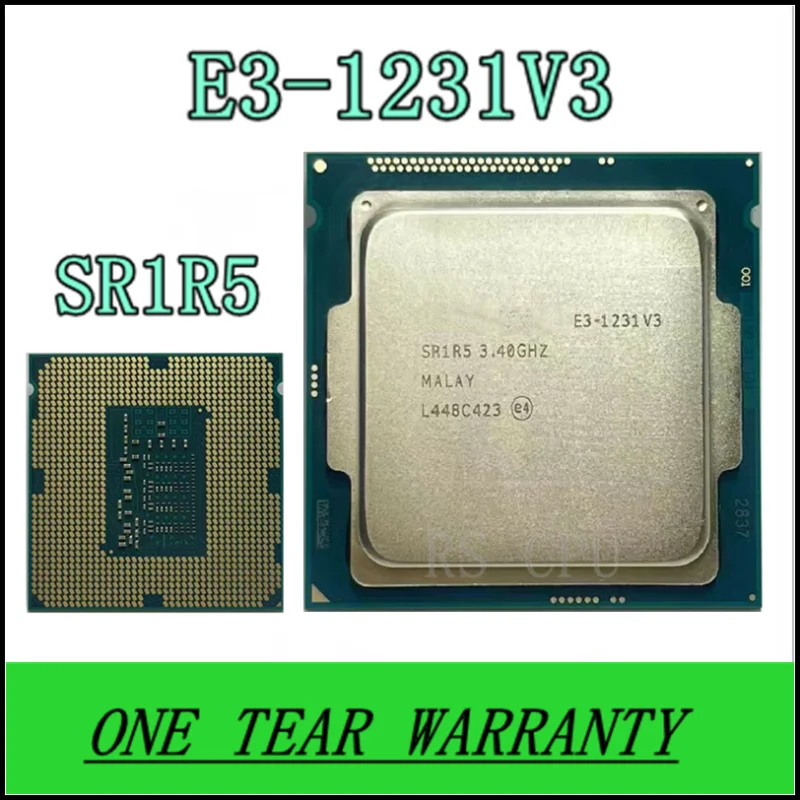 

E3-1231 v3 E3 1231 v3 E3 1231v3 SR1R5 3,3 ГГц четырехъядерный процессор 8M 80W LGA 1150