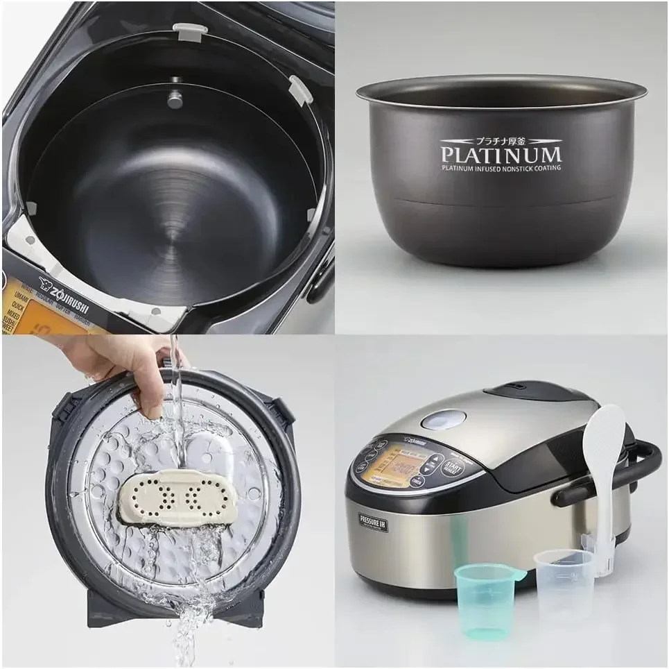 Zojirushi NP-NWC10XB Рисоварка и подогреватель с индукционным нагревом под давлением на 5