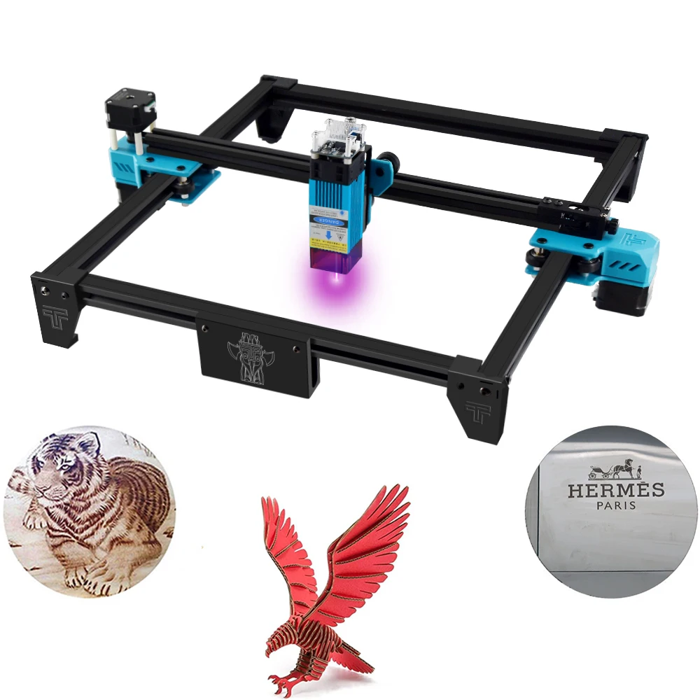 

Twotrees TT-5. 5S 40W Frame DIY Compressed Spot LD+FAC+C-Lens Fast High Precision Laser Cut Engraver CNC Laser Engraving Machine