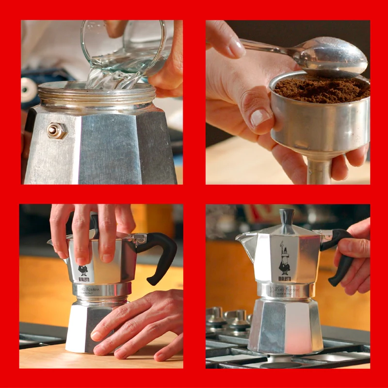 Гейзерная кофеварка Bialetti Moka Express 3 порции |