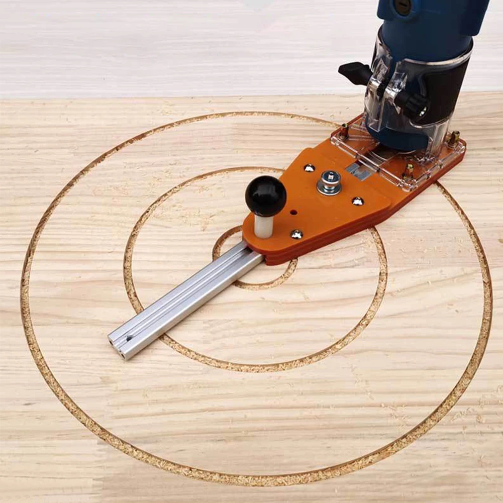 

Milling Electric Hand Trimmer DIY With Holes Bakelite Circle Cutting Jig Router Woodworking Accessories Slotting Fit For Makita