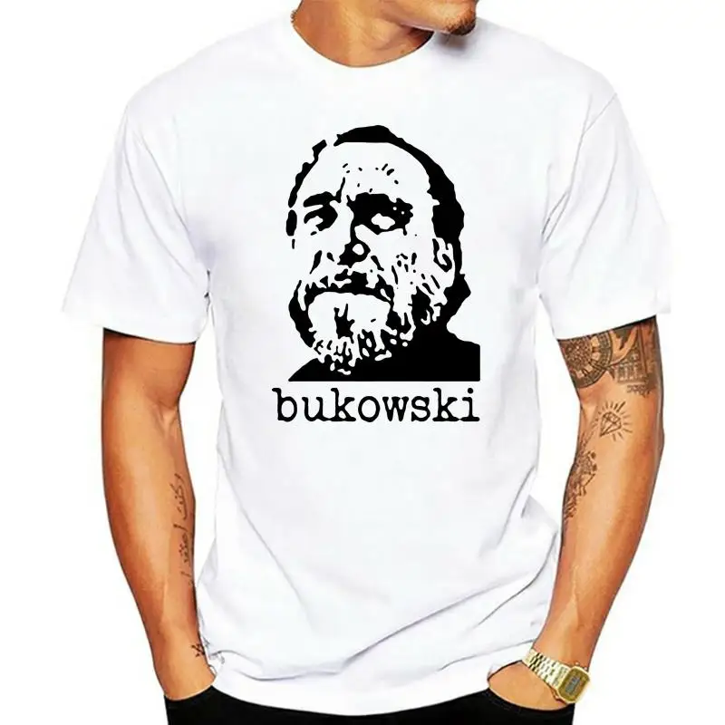 

Charles Bukowski Poet 2022 Summer Fashion Tops & Tees Print Casual Cotton Male T Shirt Design
