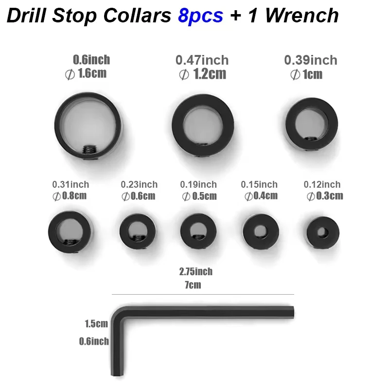 

Набор ограничителей глубины для сверления из стали