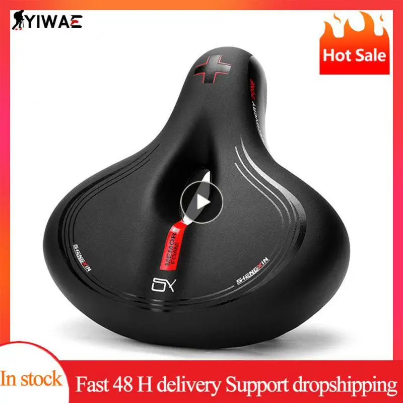 

Pu Soft Cycling Saddle Shockproof Bicycle Seat Cushion Widened Breathable Bike Seat Cushion For Bicycle Bike Accessories