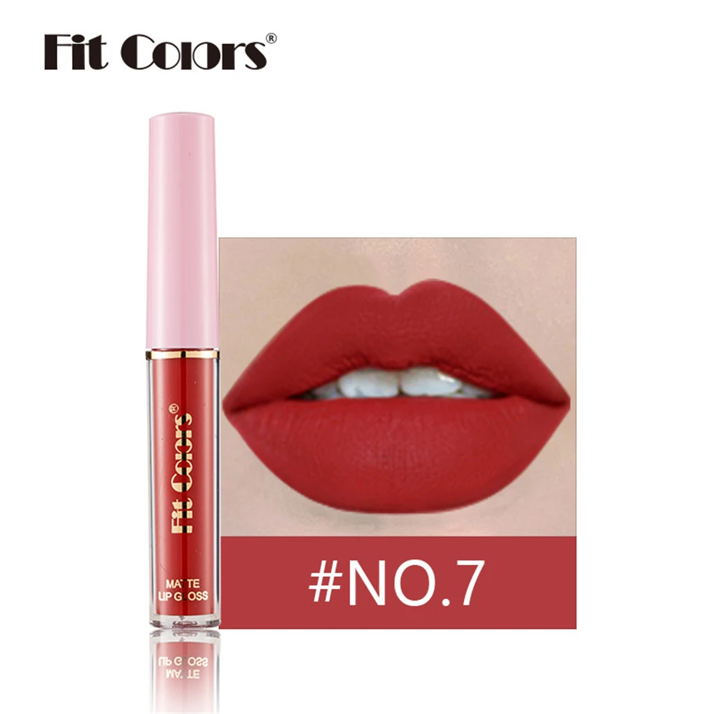 

12 Color Matte Lip Glaze Lip Gloss Makeup Lasting Moisturizing Waterproof Non Stick Cup Liquid Lipstick Cosmetic Velvet Lip Tint