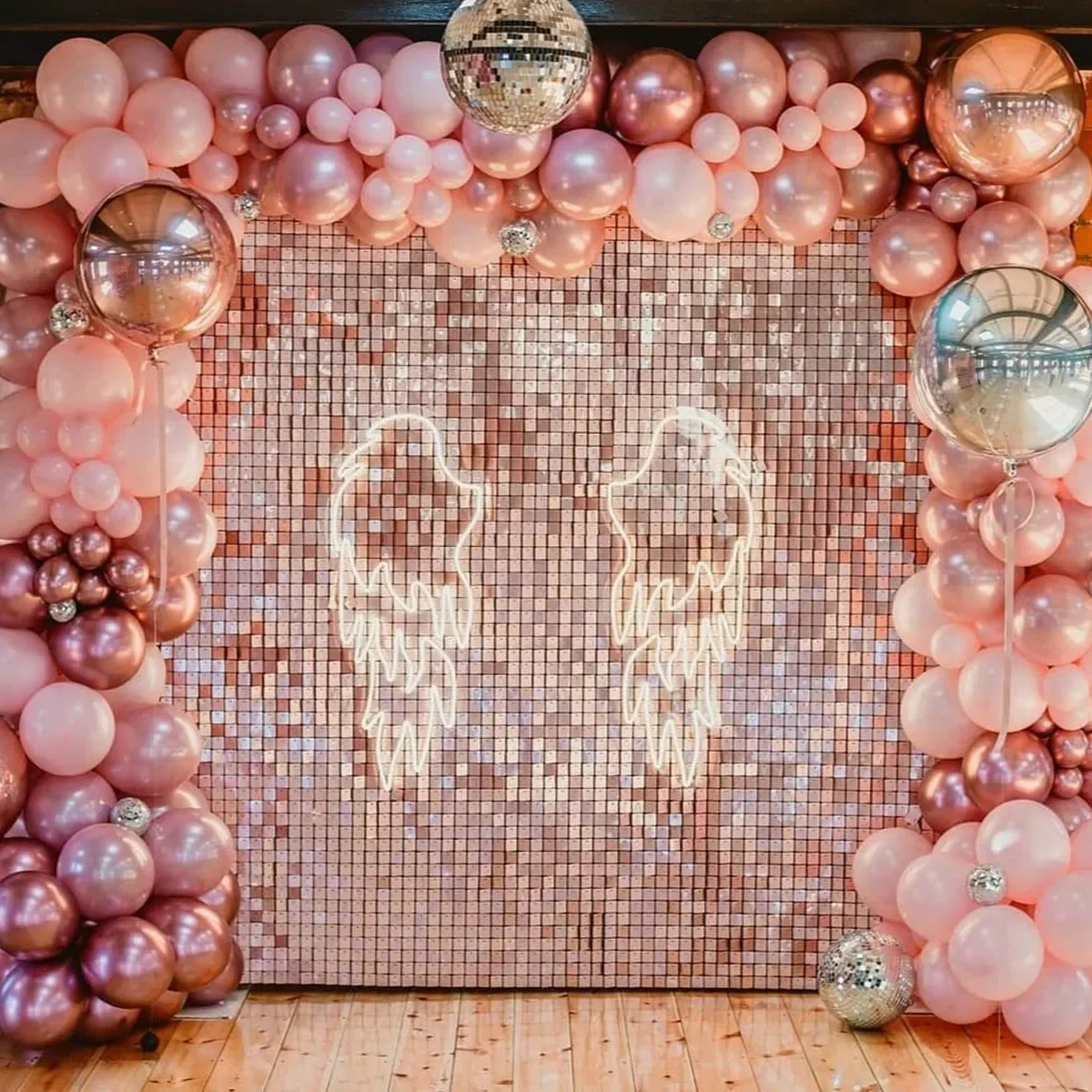 

Party Background Curtain Sequin Backdrop Wedding Decor Baby Shower Sequin Wall Glitter Backdrop Curtain Birthday Foil Curtain
