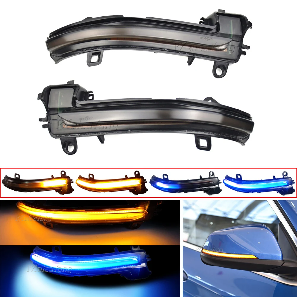 

2pcs Dynamic LED Turn Signal Lights Flowing Water Blinker For BMW X2 X1 F48 2016-2018 F49 1/2 Series F45 F46 F52 Car Assessorie