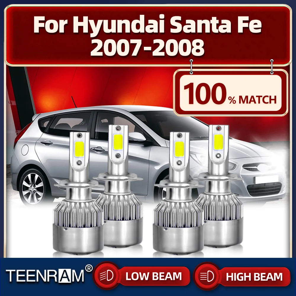 Светодиодные лампы Canbus 40000LM CSP Chips Автомобильные фары 12 В 6000 К Белые