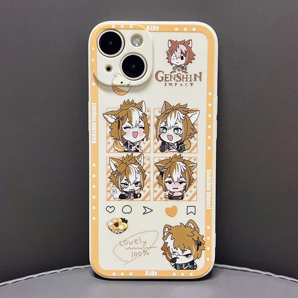 

Cute Genshin Impact Gorou Phone Case for IPhone 14 13 12 11 Pro Max Mini Xs Xr X 8 7 Plus Se 2022 Soft Silicone Cover