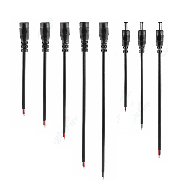 Кабель питания постоянного тока 5 2 1 мм со штекером 22/20/18 проводной соединитель AWG