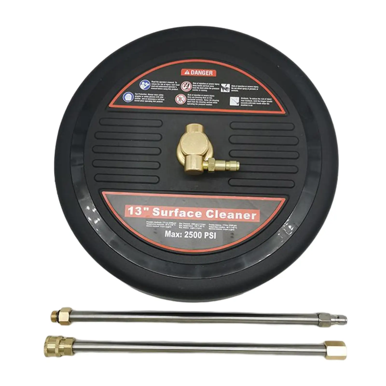 

Pressure Washer Surface Cleaner Pressure Washing 13'' with Extension High Pressure Washer Flat Surface Cleaner for Cleaning