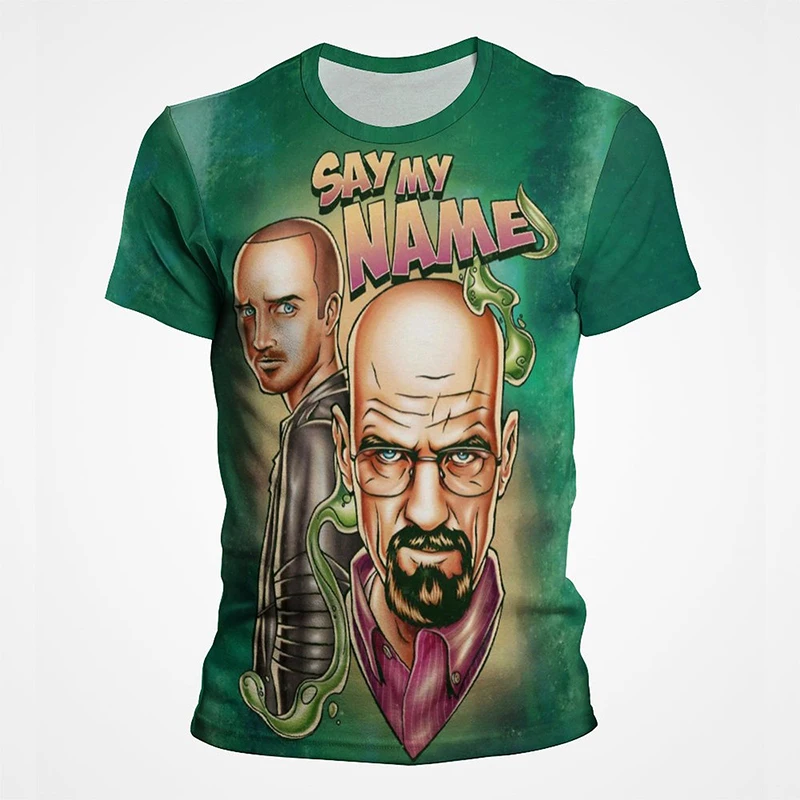 

Breaking Bad Heisenberg 3D Print T-Shirts Men Women Short Sleeve Hip Hop Streetwear Tees Tops Loose Fashion Casual T Shirt