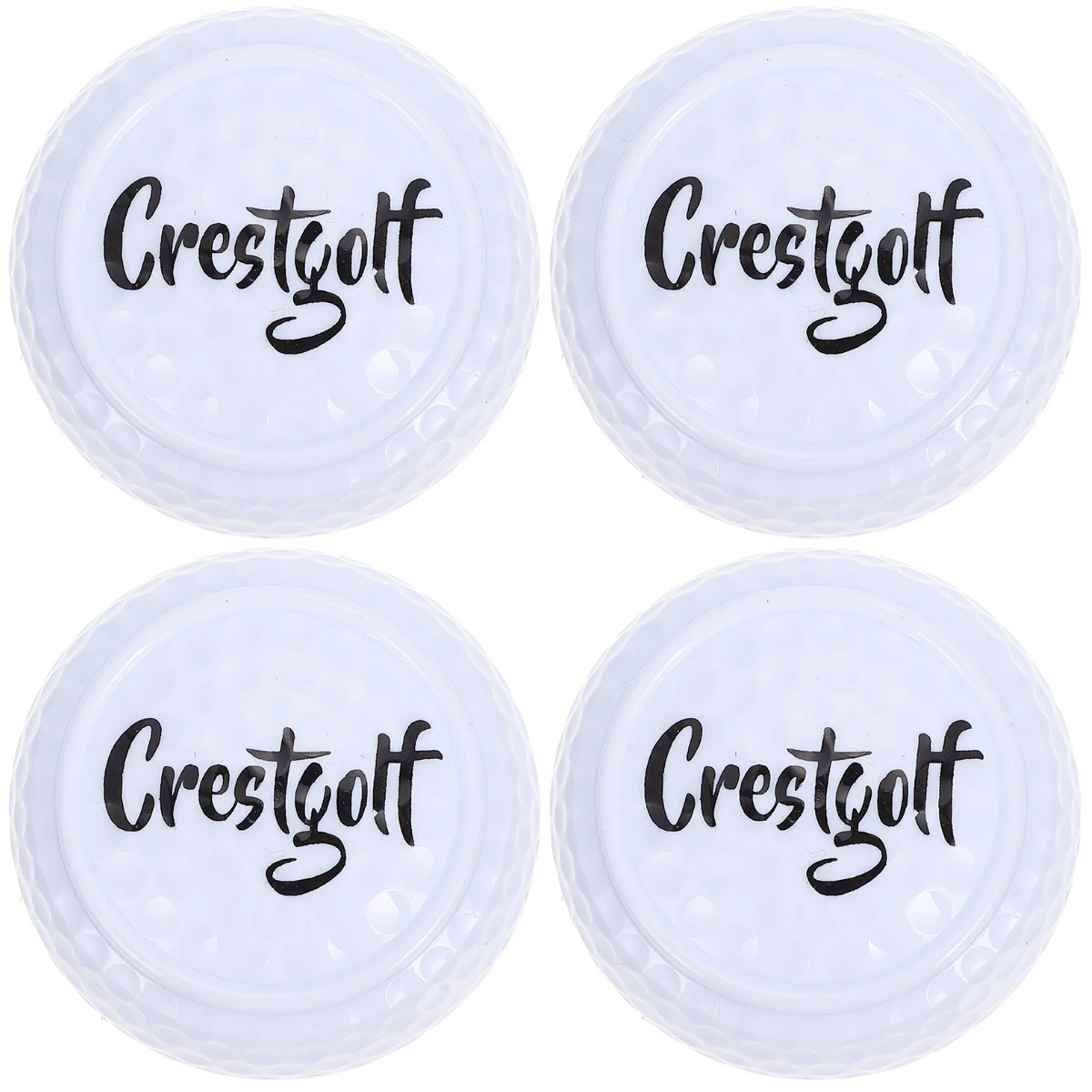 

4 Pcs Flat Golf Golfing Balls Indoor Major Practicing Sarin Putting Rod Professional Accessory Supply Man Womens