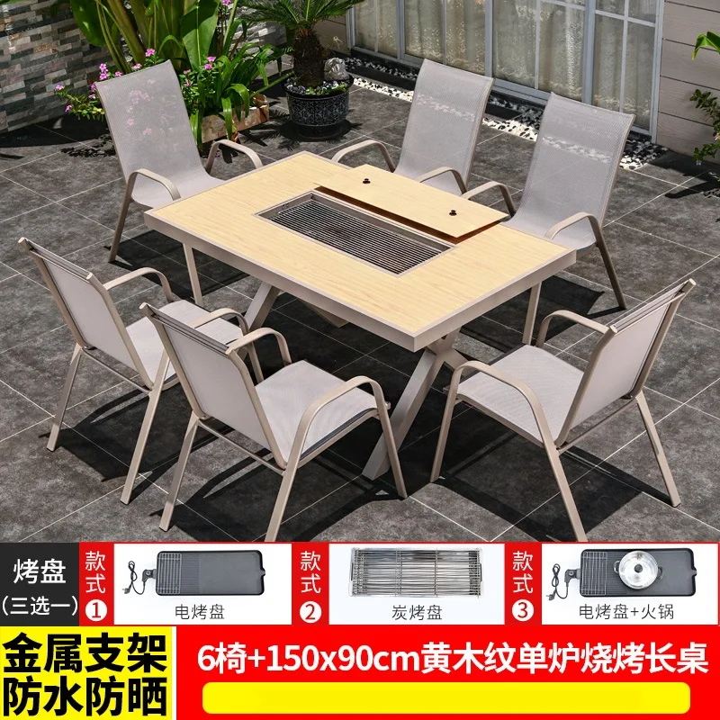 

Home decor Garden furniture sets outdoor BBQ Table for garden and outdoor picnic table