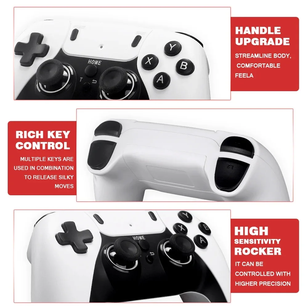 Новая игровая консоль GD10 PRO двойной беспроводной контроллер 2 4G игровой 4K 58000 256 ГБ