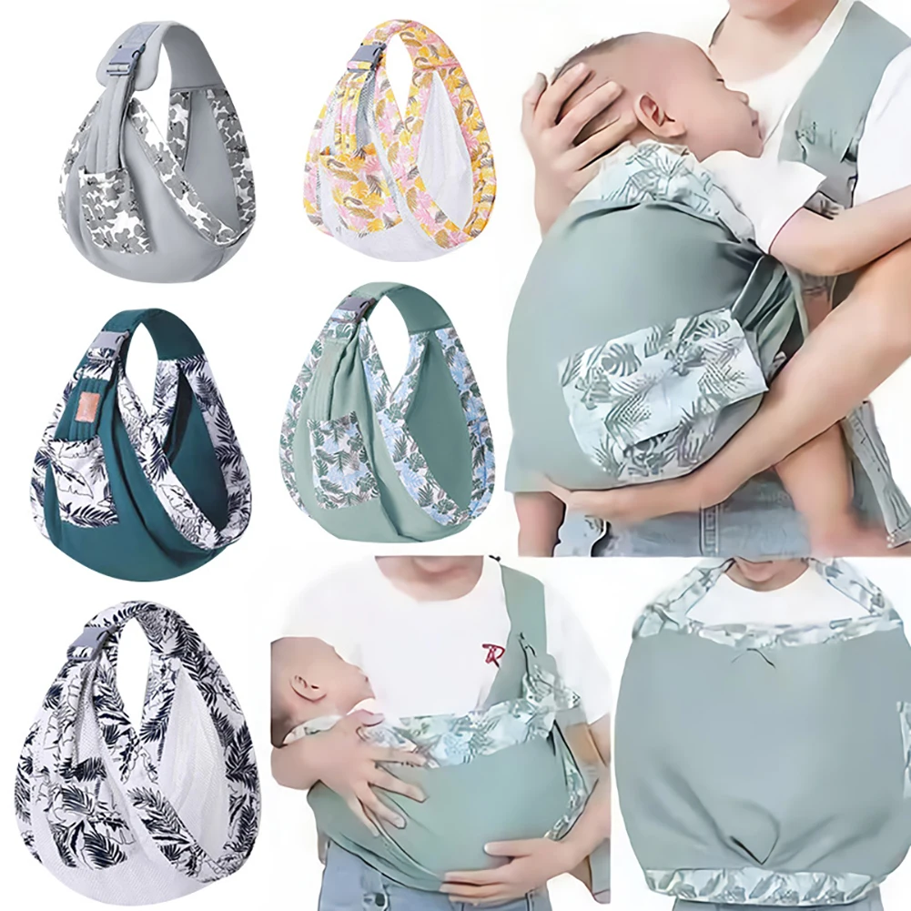 Baby Carrier Sling Wrap Multifunctional Universal Front Holding Simple Carrying Artifact Ergonomic With Storage Pocket