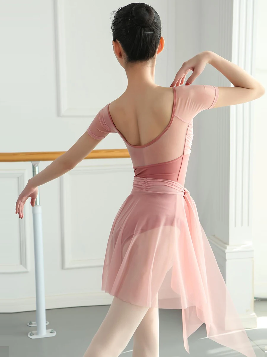 Юбка балетная Женская Асимметричная шифоновая пачка для танцев и скейтбординга