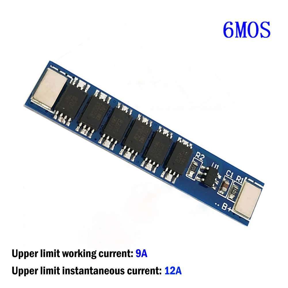 

1S 3.7V 3MOS 4MOS 6MOS BMS PCM Battery Protection Board For Lithium Lion Battery Built-in Three-stage Circuit MOS Transistor