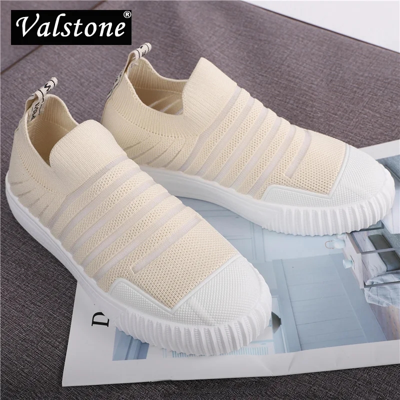 

Valstone Spring New Women Flats Shoes Trend Casual Anti-skid Footwear Outdoor Hard-wearing Female Low Shoes Breathable Slip-on