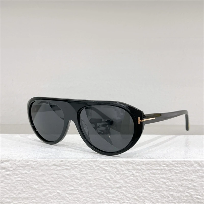 

Retro Vintage Sunglasses Women Men Tom Brand Designer FT1001 Female Male Sunglasses Shades Tom Oval Acetate Sunglasses 2023