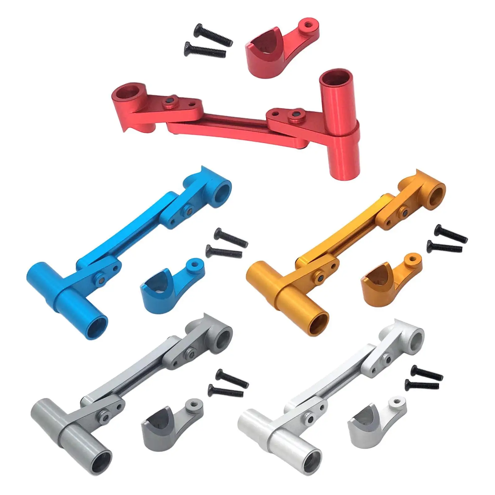 

Steering Group Assembly Set 1/10 1/12 Accessories DIY Modification Spare Parts Steering Mount for Wltoys 12409 104009 RC Vehicle