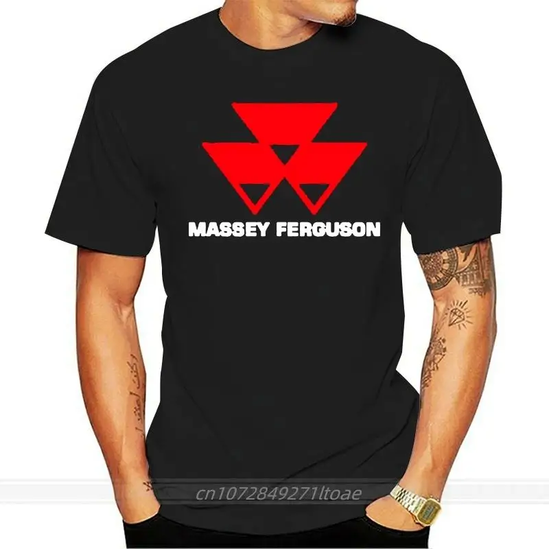 

Massey Ferguson Tractors Company Logo Men& Black T-Shirt S M L 6XL free shipping male brand teeshirt men summer cotton