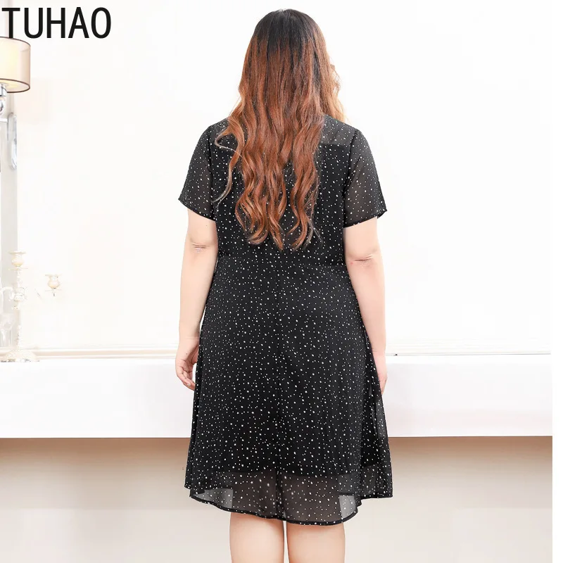 Летнее элегантное платье TUHAO для матери большого размера 10XL 9XL 8XL сексуальные