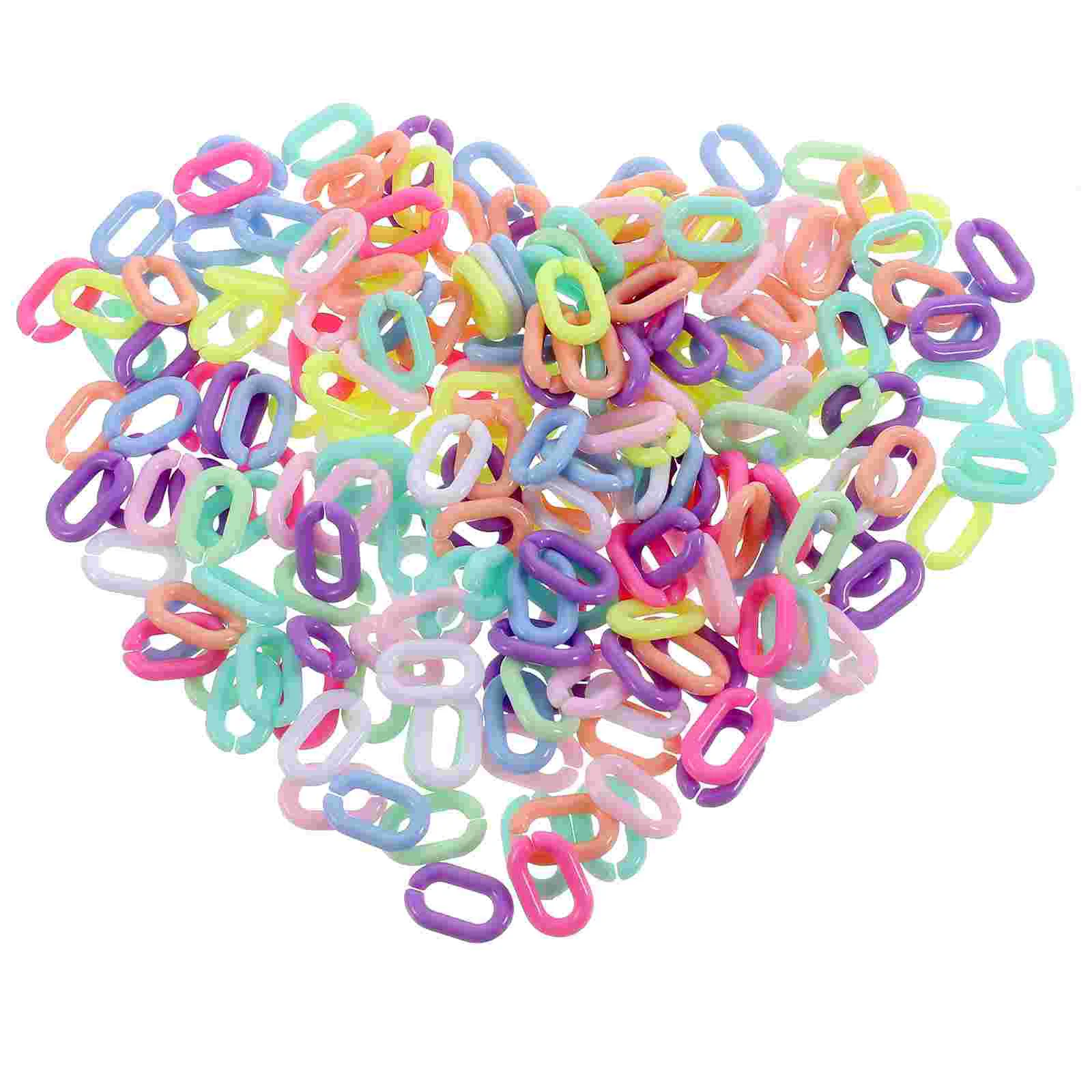 

800Pcs Acrylic Linking Rings Quick Link Connectors Open Link Rings for DIY Purse Strap Chain