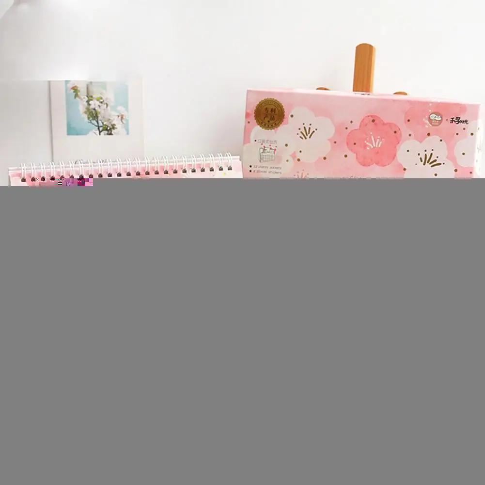 

2022 Pocket Desk Calendar Desktop Storage Decoration Plan Clock-in Calendar Gift For Girls Cute School Office Supp M3j9