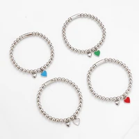 new fashion simple love heart bracelet for women girl shell pendant accessories uno jewelry