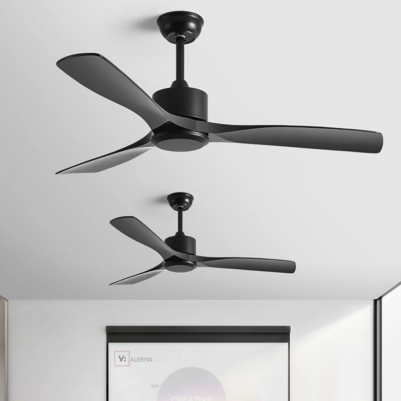 

42/52Inch Black Industrial Ceiling Fan Living Room Household Use Restaurant Commercial Office DC Without a Lamp Strong Winds