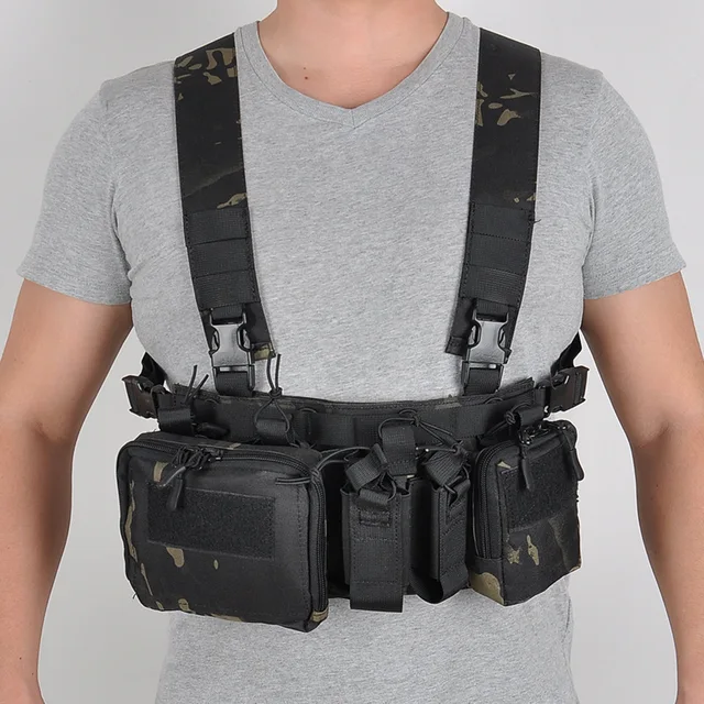 Tactical Magazine Pouch Mag Pouch with Utility Pouch Tactical Vest Chest Rig Bag Compatible Placards for Magazines Storage Bag AliExpress