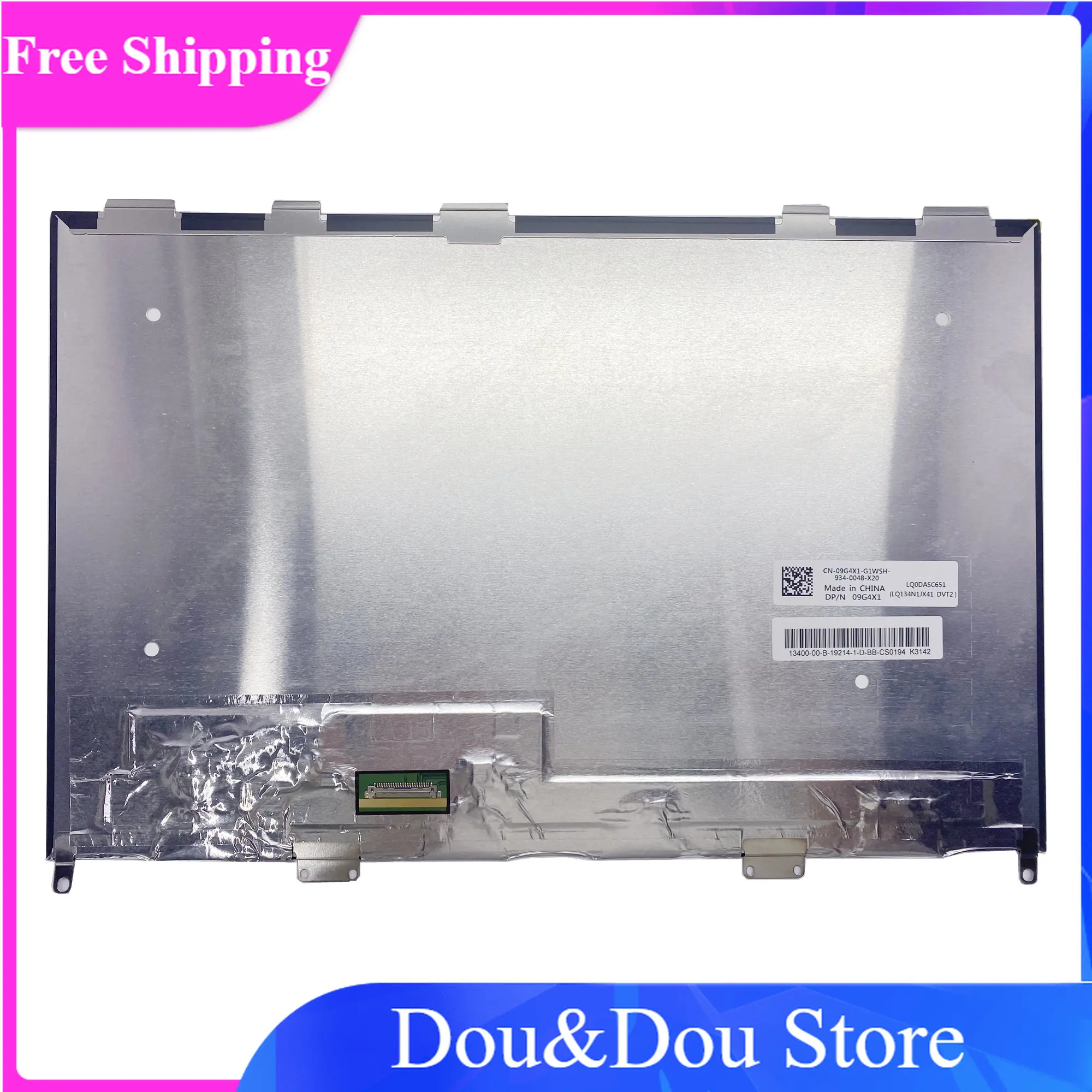 

Дигитайзер для ноутбука LQ134N1JX41 DVT1 LQ0DASC650 DP/N: 09G4X1 13,4 ''в сборе для DELL XPS 13 7390 без рамки, ЖК-сенсорный экран