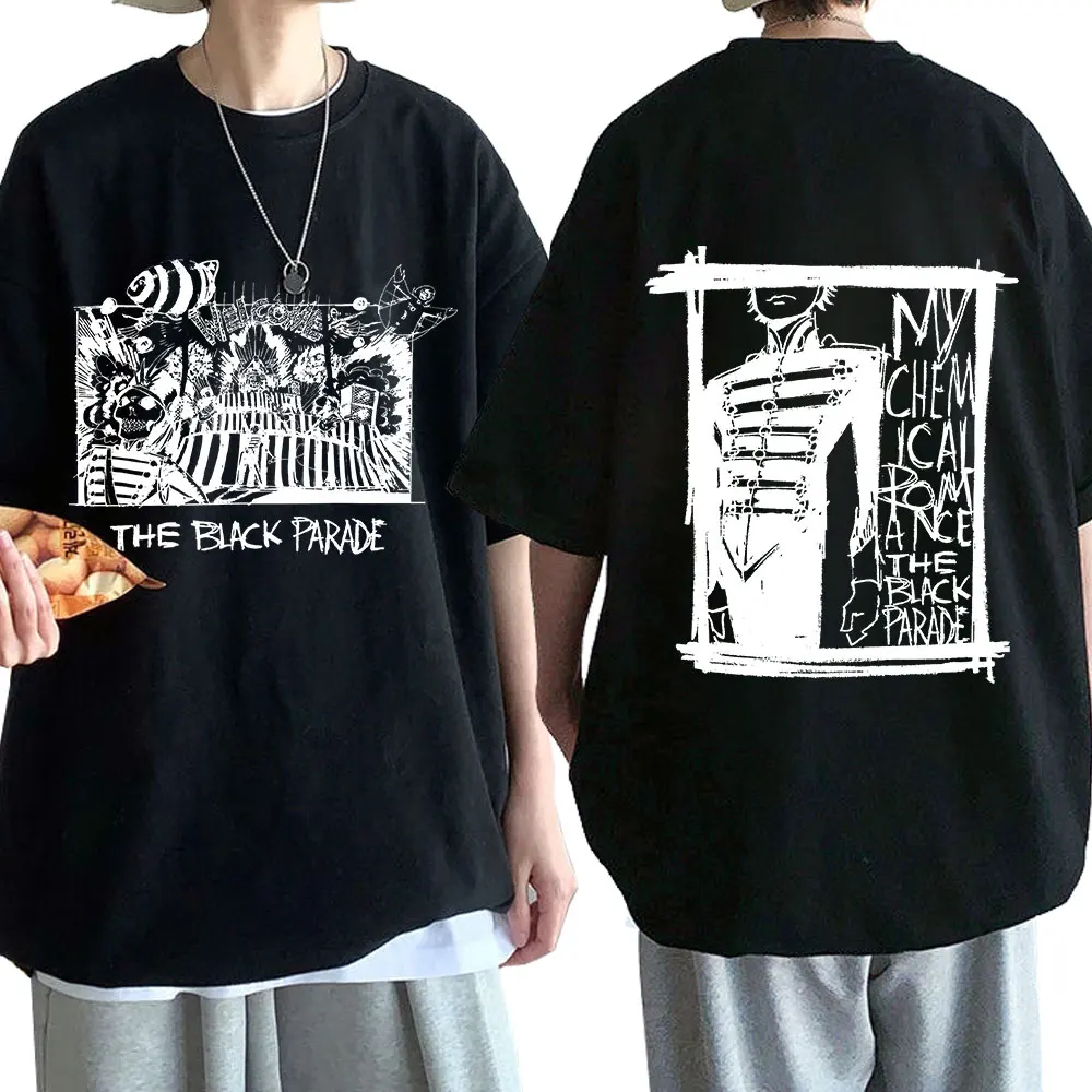 

My Chemical Romance Mcr Dead T-Shirt Black Parade Punk Emo Rock Band T Shirts Summer Fashion Tops Oversized Tee Shirt Streetwear