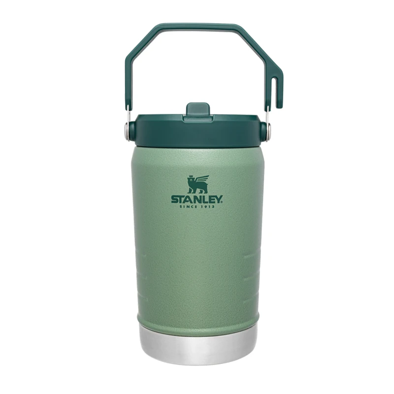 

Оригинальный Классический термос Stanley серии 1,9 л, соломенный переносной термос большой емкости из нержавеющей стали, уличная бутылка для во...