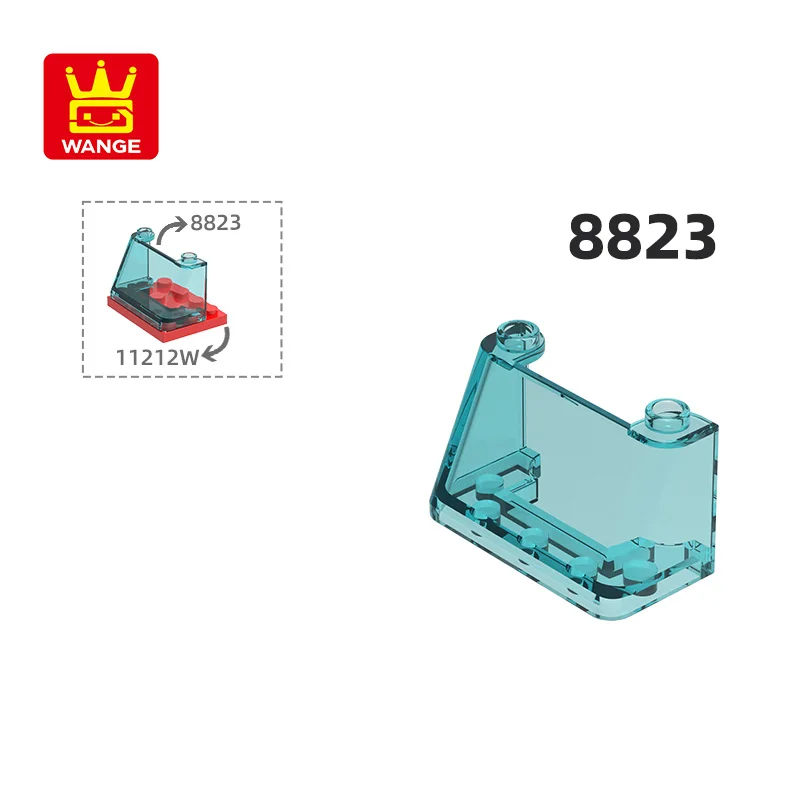 Wange 3823 100 г/40 шт. вертолет автомобиль блок лобового стекла Moc цветные аксессуары