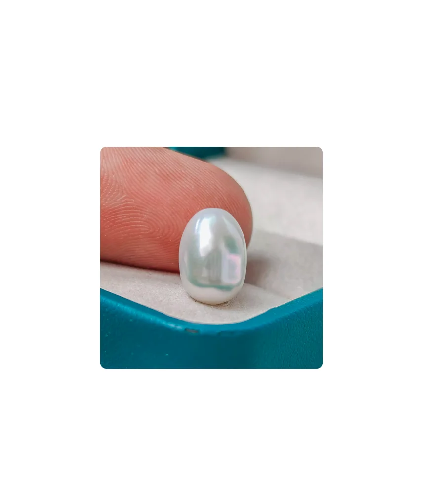 Новый натуральный белый жемчуг для морского культивирования/11x15 2 мм/без