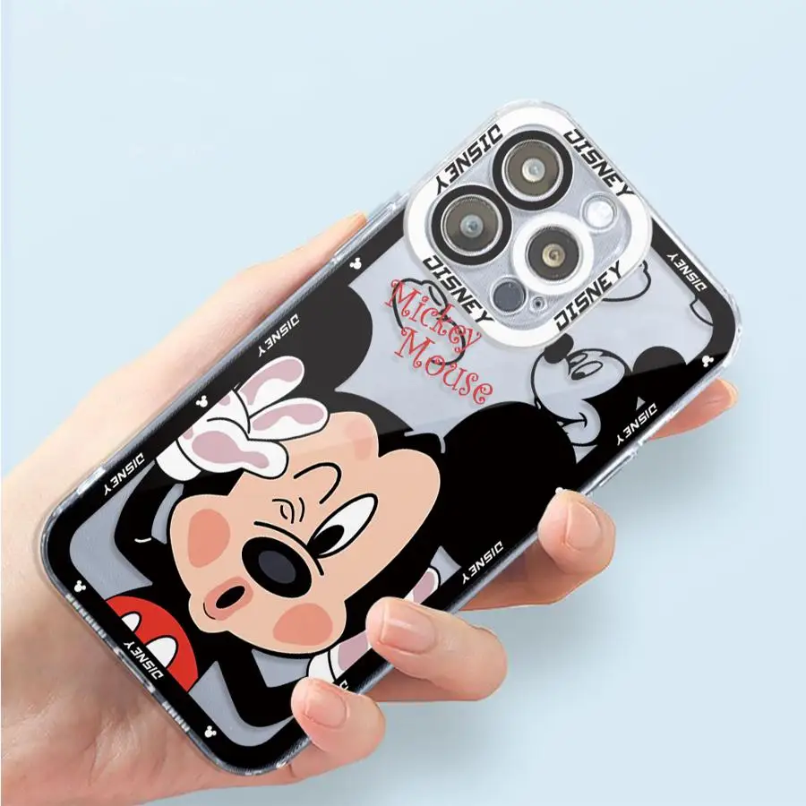Милый чехол для телефона Disney с Микки и Минни Apple iPhone 13 15 16 Pro Max 14 11 12 7 8 Plus X XS MAX XR Plu Soft