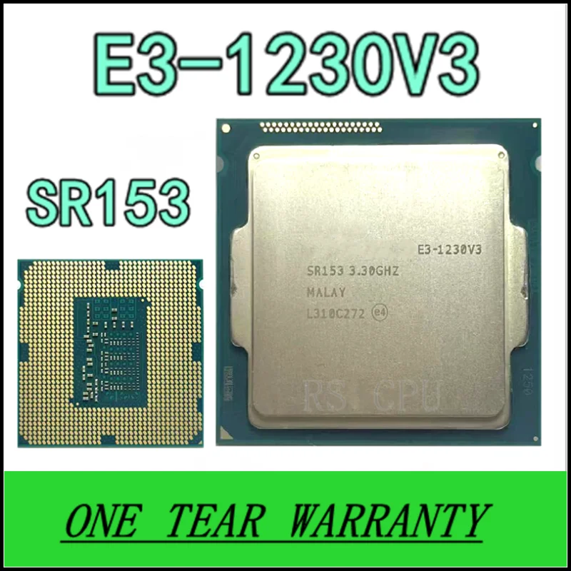 

E3-1230 v3 E3 1230 v3 E3 1230v3 E3-1230V3 SR153 3,3 ГГц четырехъядерный восьмипоточный процессор 8 Мб 80 Вт LGA 1150