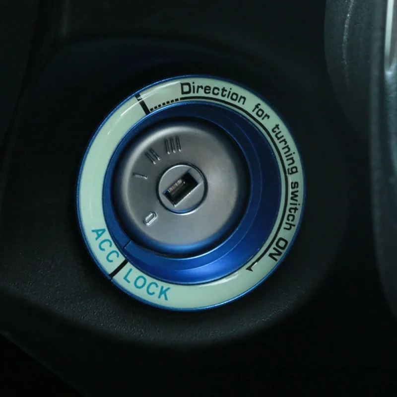 

Luminous Car Ignition Keyhole Ring Decoration Cover Ignition Switch Key Ring For Ford Focus Auto Car Sticker