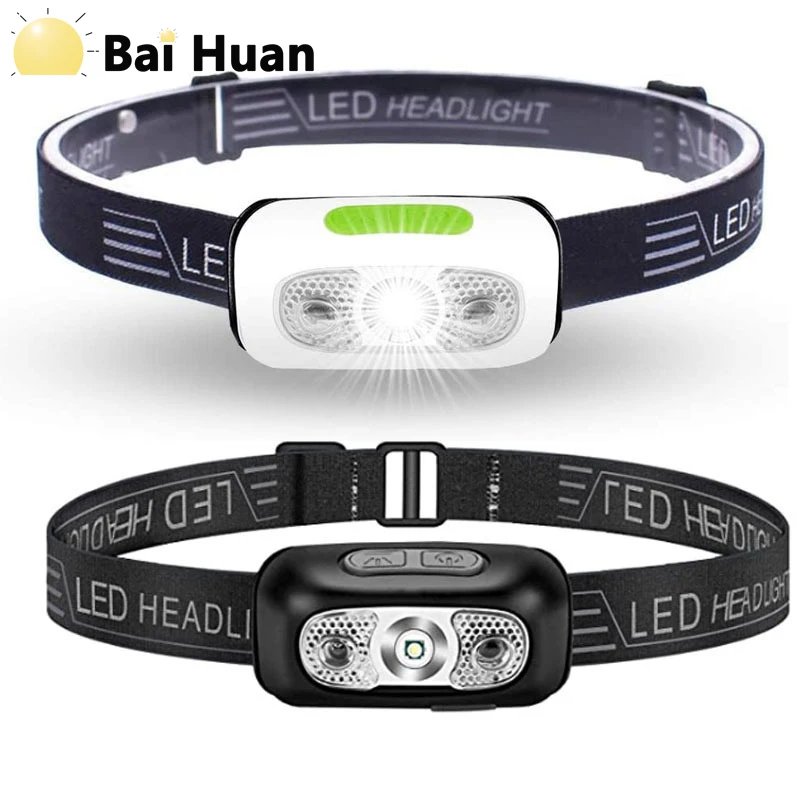 5 Modes Body Motion Sensor Headlight Mini USB Rechargeable Headlamp Camping Flashlight Head Light Lamp Waterproof For Outdoor