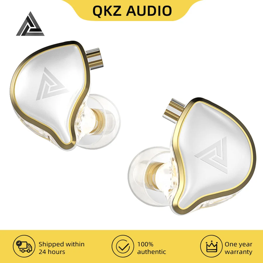 

QKZ ZXD ZAS VK4 1 Dynamic Earphones HiFi Bass Earbuds Sport Headset Noise Cancelling in Ear Monitors Headphones