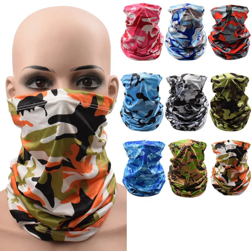 

Camouflage Outdoor Sport Fishing Bandana Scarf UV Protection Windproof Breathable Headband Ski Cycling Men Neck Tube Face Mask